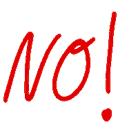 deinechristine no nope nein no no Sticker