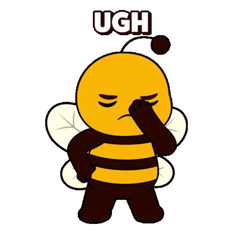No Way Ugh Sticker by Plan Bee Studios