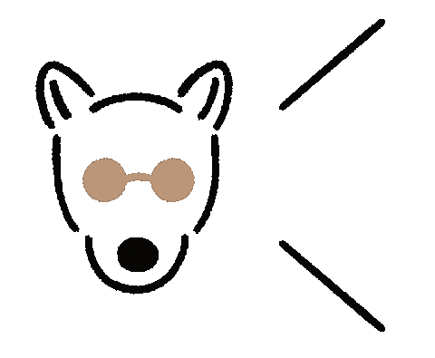 Hanahanaillust giphyupload dog dogs 犬 Sticker