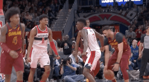 Excited Washington Wizards GIF by ESPN