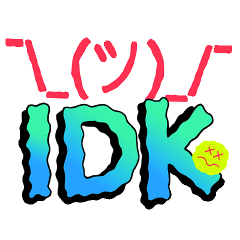 Confused No Idea Sticker by Sam Taylor