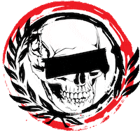 Skull Glass Sticker by Dixxon Flannel Co.