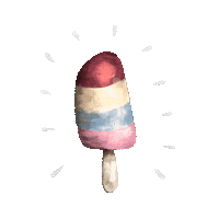 JuliaUlfertsIllustrations summer ice sunshine popsicle Sticker