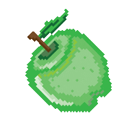 pastryplug pixel pixelart apple 8bit Sticker