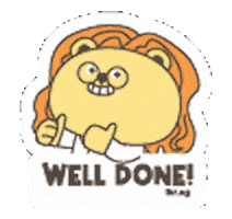 IKR_SG giphyupload done lion well done Sticker
