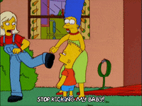 scared bart simpson GIF