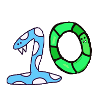 10Th Anniversary Sticker Sticker by GT8Studios