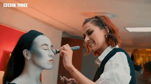 Glow Up Make-Up GIF by BBC Three