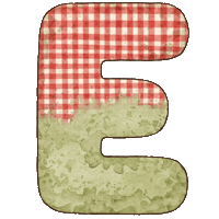 Alphabet E Sticker