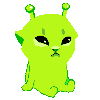 Kitty Silly Cat Sticker by Universes creator