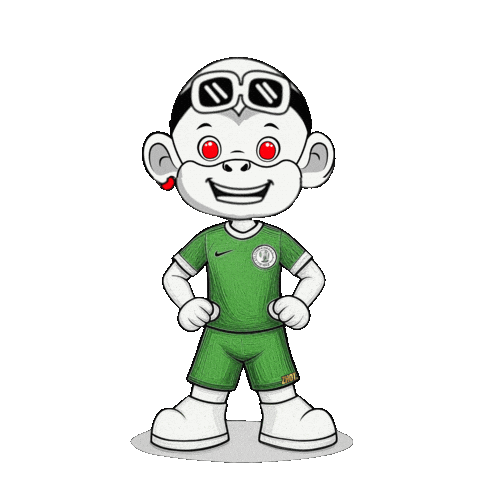 Super Eagles Green Jersey Sticker by Zhot Shop