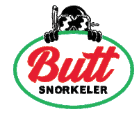 ButtSnorkeler snorkel dive deep butt snorkeler snorksquad Sticker