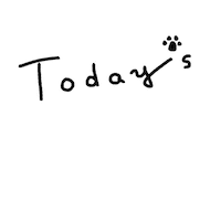 illuminadesign dog today 今日 きょう Sticker