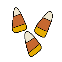 Candy Corn Halloween Sticker