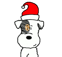 Merry Christmas Dog Sticker