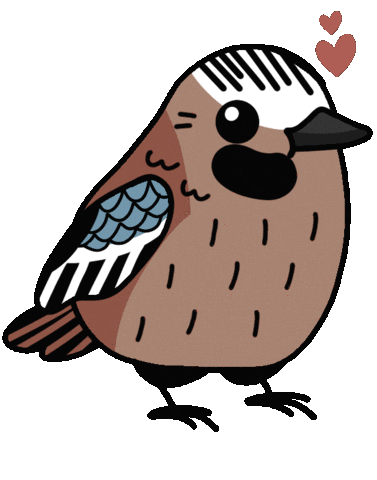 Bird Jay Sticker by mahoniemoni