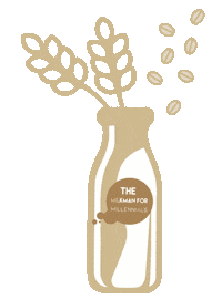 themilkmanformillennnials milk transparency almond almond milk Sticker