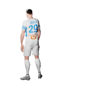 Soccer Player Happy Dance Sticker by Olympique de Marseille