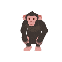 Chimpanzee Forester Sticker