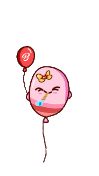 ballooney birthday balloon balon ballon Sticker