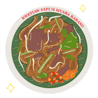 katapel makanan katapel kwetiaw katapelcbda Sticker