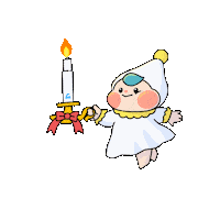 Christmas Candle Sticker