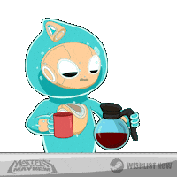 Nervous Cup Of Coffee Sticker by Masters of Mayhem
