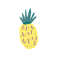 Fruit Pineapple Sticker by Teaspoon studio