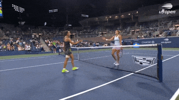 Sabalenka and Burel Congratulate Each Other