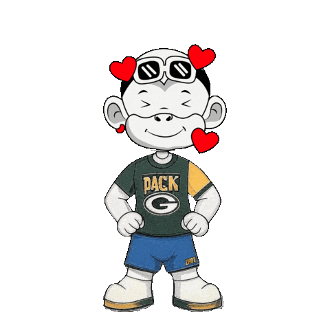 Green Bay Packers Go Pack Go Sticker by Zhot
