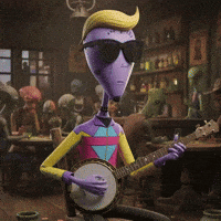 Country Music Guitar GIF by Lonely Aliens