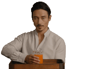 Luke Evans Drink Sticker by HULU