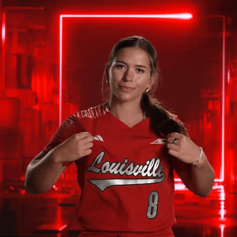 Softball Go Cards GIF by Louisville Cardinals