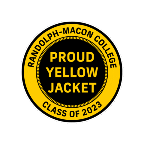Yellowjacket Sticker by Randolph-Macon College