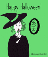 Trick Or Treat Halloween GIF by Lucy Cowan Illustration