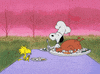 Charlie Brown Thanksgiving Eating GIF
