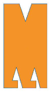 M Sticker by Maas theater en dans