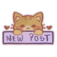 New Post Cats Sticker