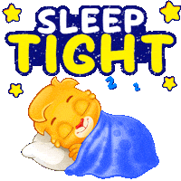Good Night Teddy Sticker by Lucas and Friends by RV AppStudios