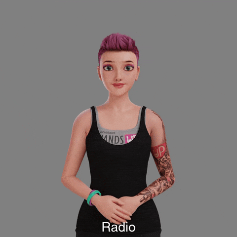 Radio Avatar GIF by Sign Time - SiMAX