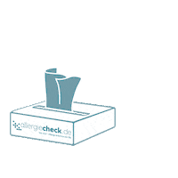 allergiecheck pollen allergy allergie tissue box Sticker