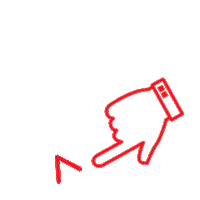 hand swipe up Sticker