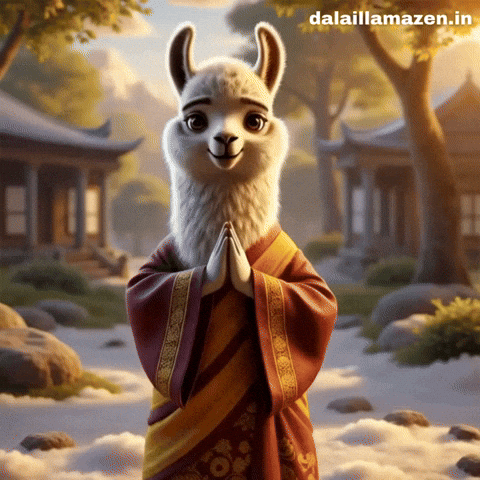 dalaillamazen giphyupload animation cartoon peace GIF