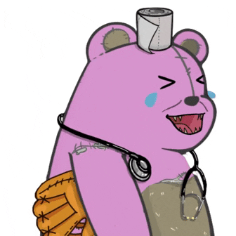 Comedy Laugh GIF by SuperRareBears