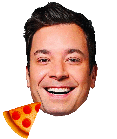 Jimmy Fallon Smile Sticker by Anne Horel