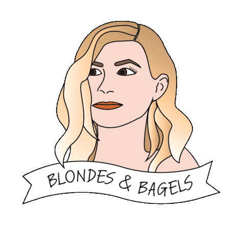 bb blondes and bagels Sticker by Kelsey O