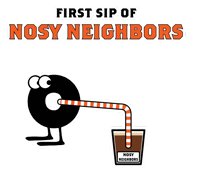 Nosy Neighbors Sticker by buddhabeanscoffee
