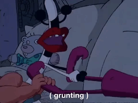 nickrewind giphydvr nicksplat aaahh real monsters giphyarm015 GIF