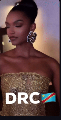 Lady_CW giphycreatortest miss universe congo rdc GIF