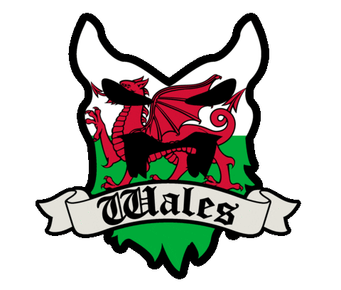 Beard Wales Sticker by BEARDED VILLAINS